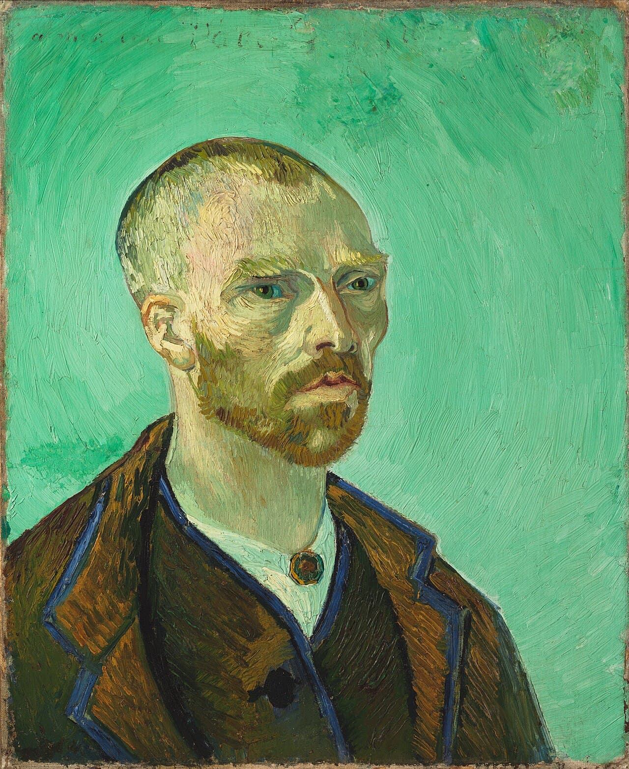 Self-portrait, dedicated to Paul Gauguin (1888)