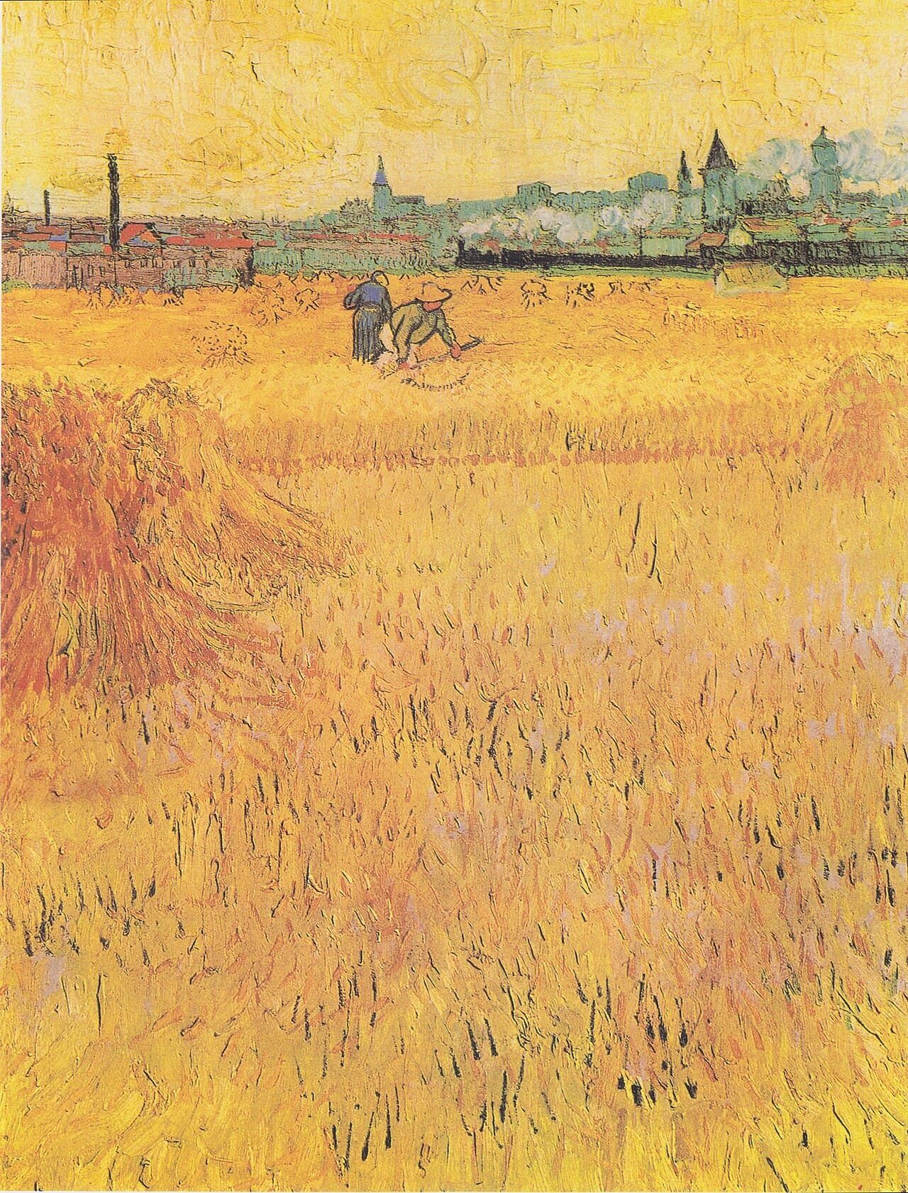Arles: View from the Wheat Fields (1888)