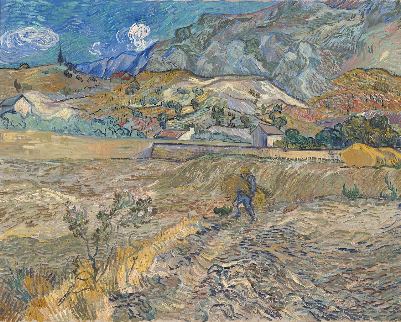 Enclosed Field with Peasant (1889)