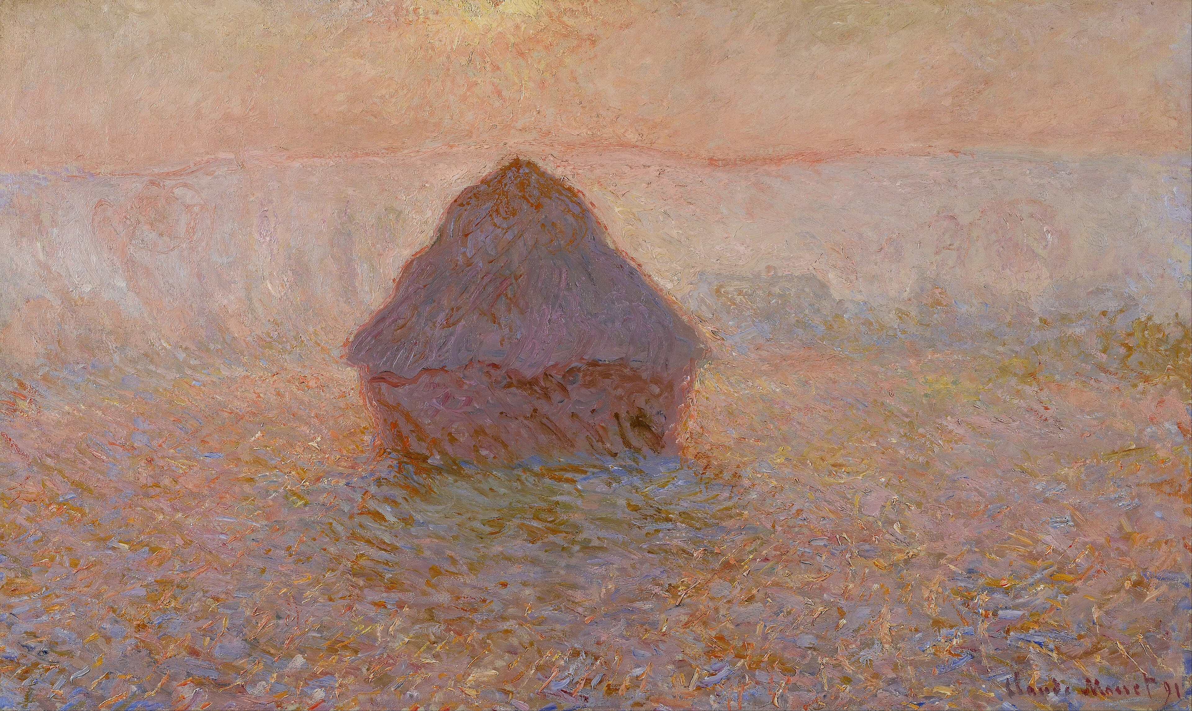 Grainstack, Sun in the Mist (1891)