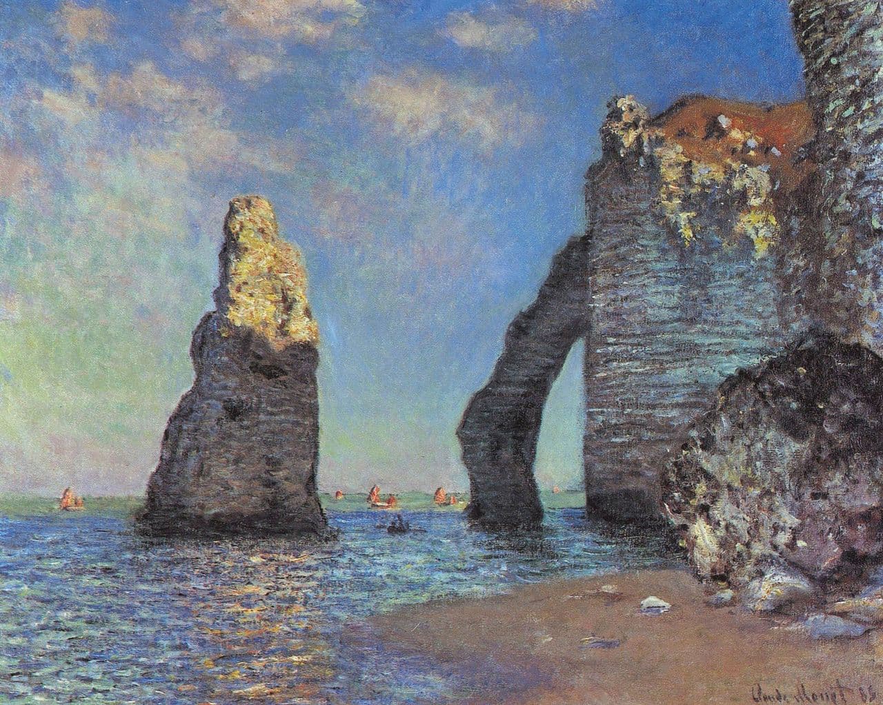 The Cliffs at Étretat (1885)