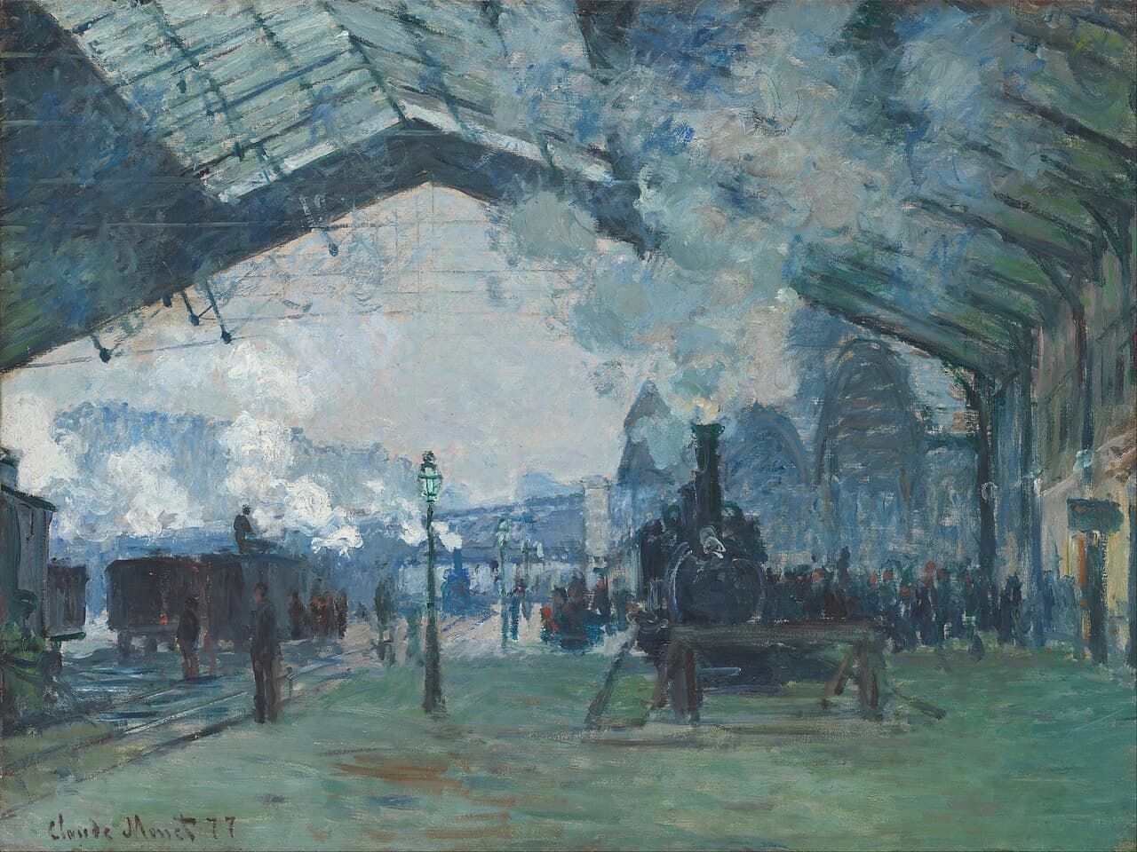 Arrival of the Normandy Train, Gare Saint-Lazare (1877)