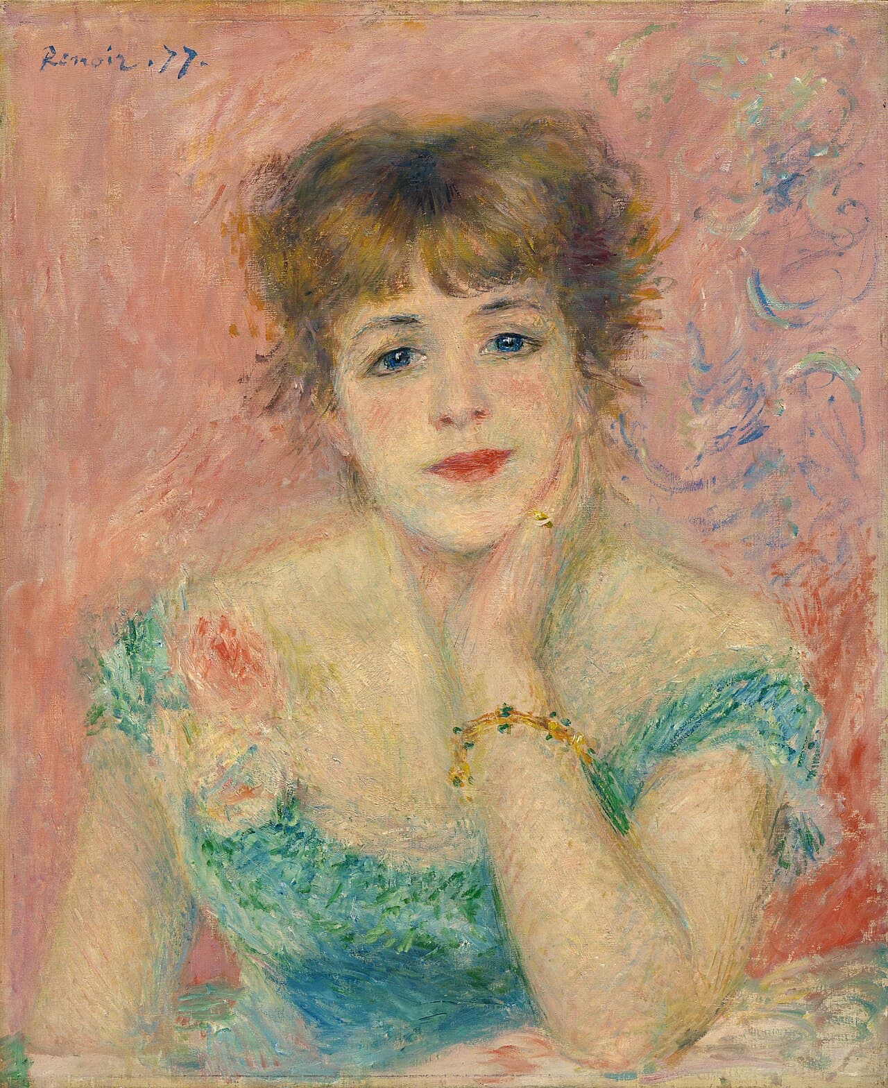 Portrait of the actress Jeanne Samary (1877)