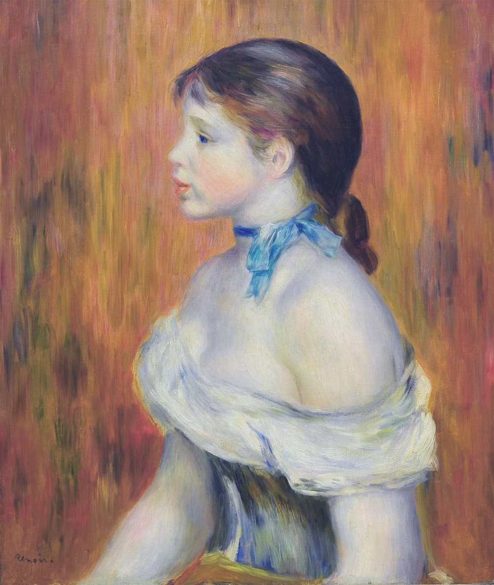 Young Woman with a Blue Choker (1888)