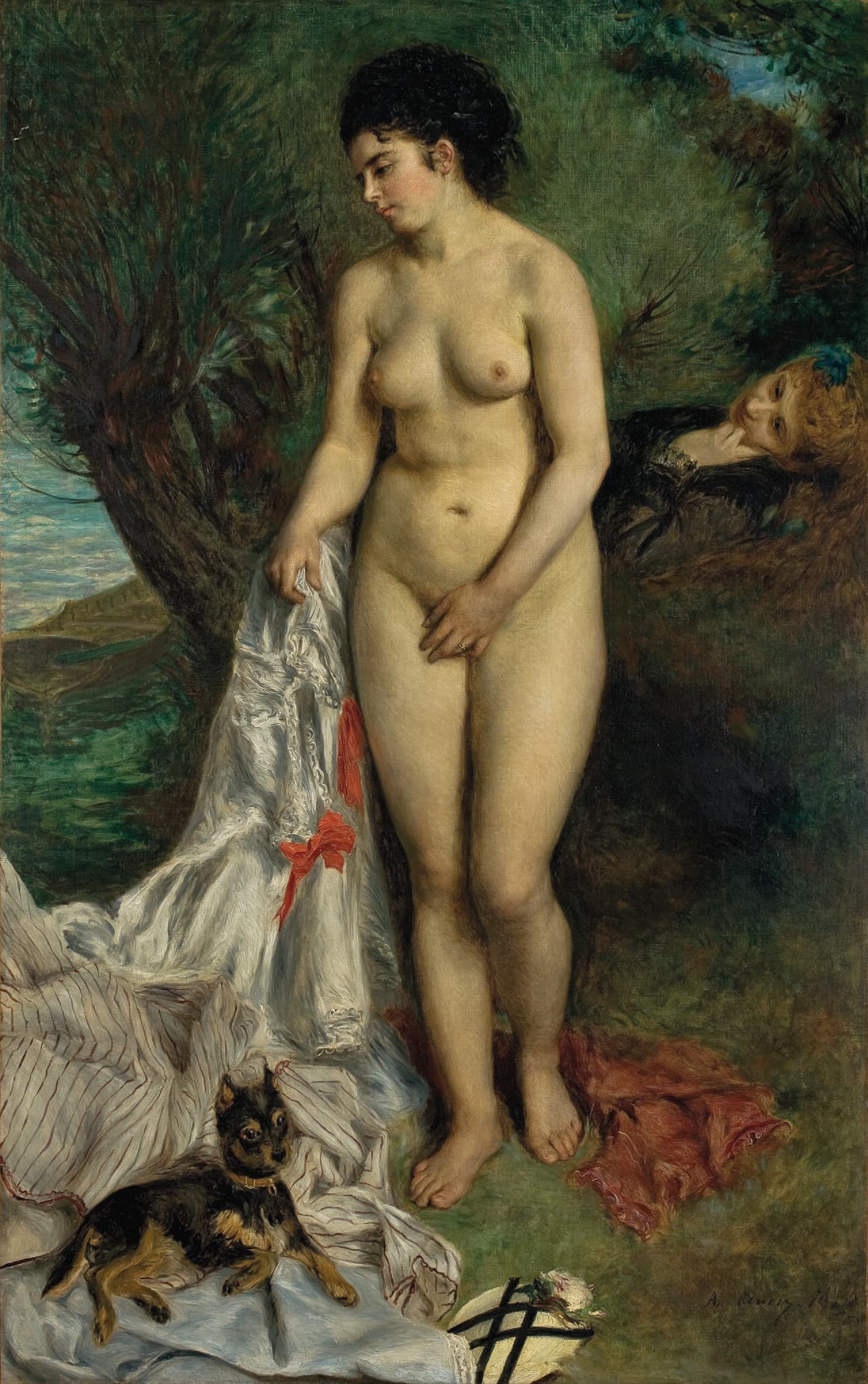 Bather with a Griffon Dog (1870)