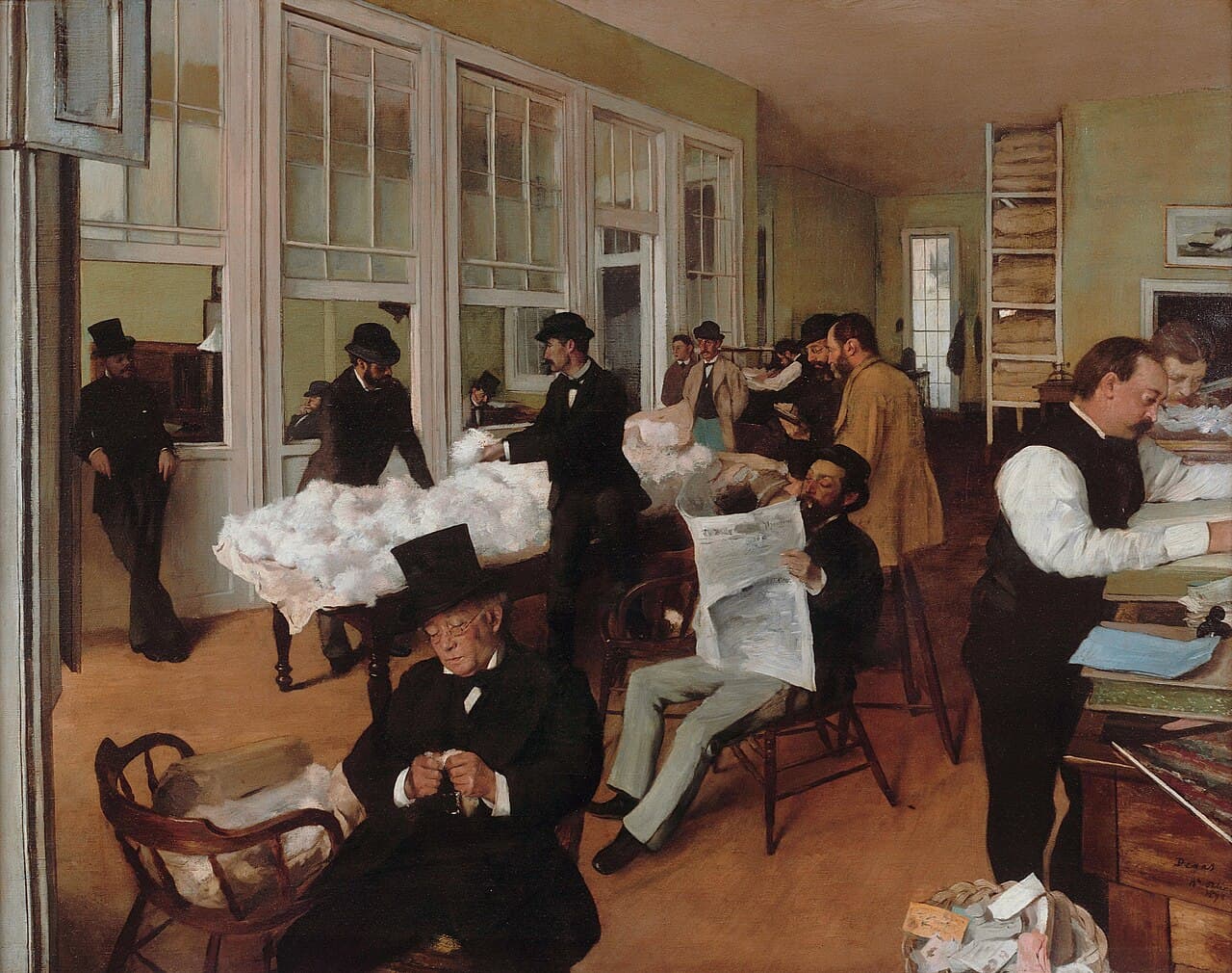 A Cotton Office in New Orleans (1873)