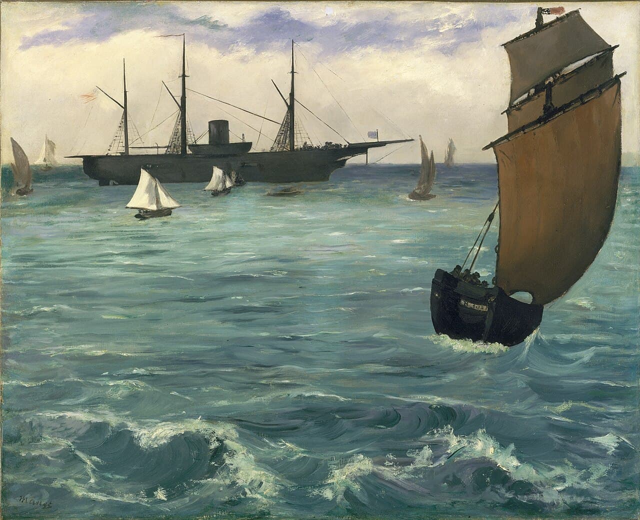 The Kearsarge at Boulogne (1864)