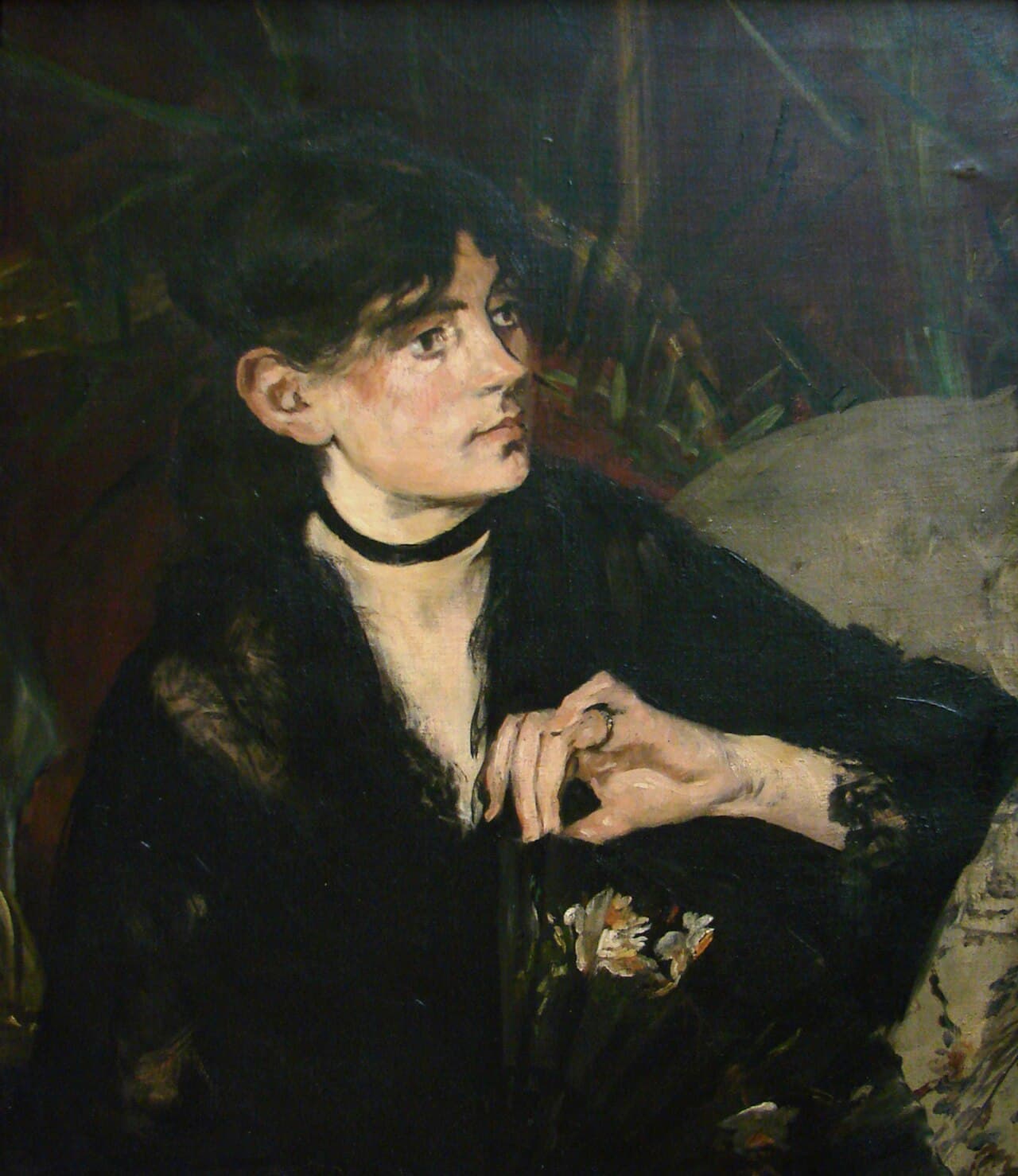 Berthe Morisot with a Fan (1874)