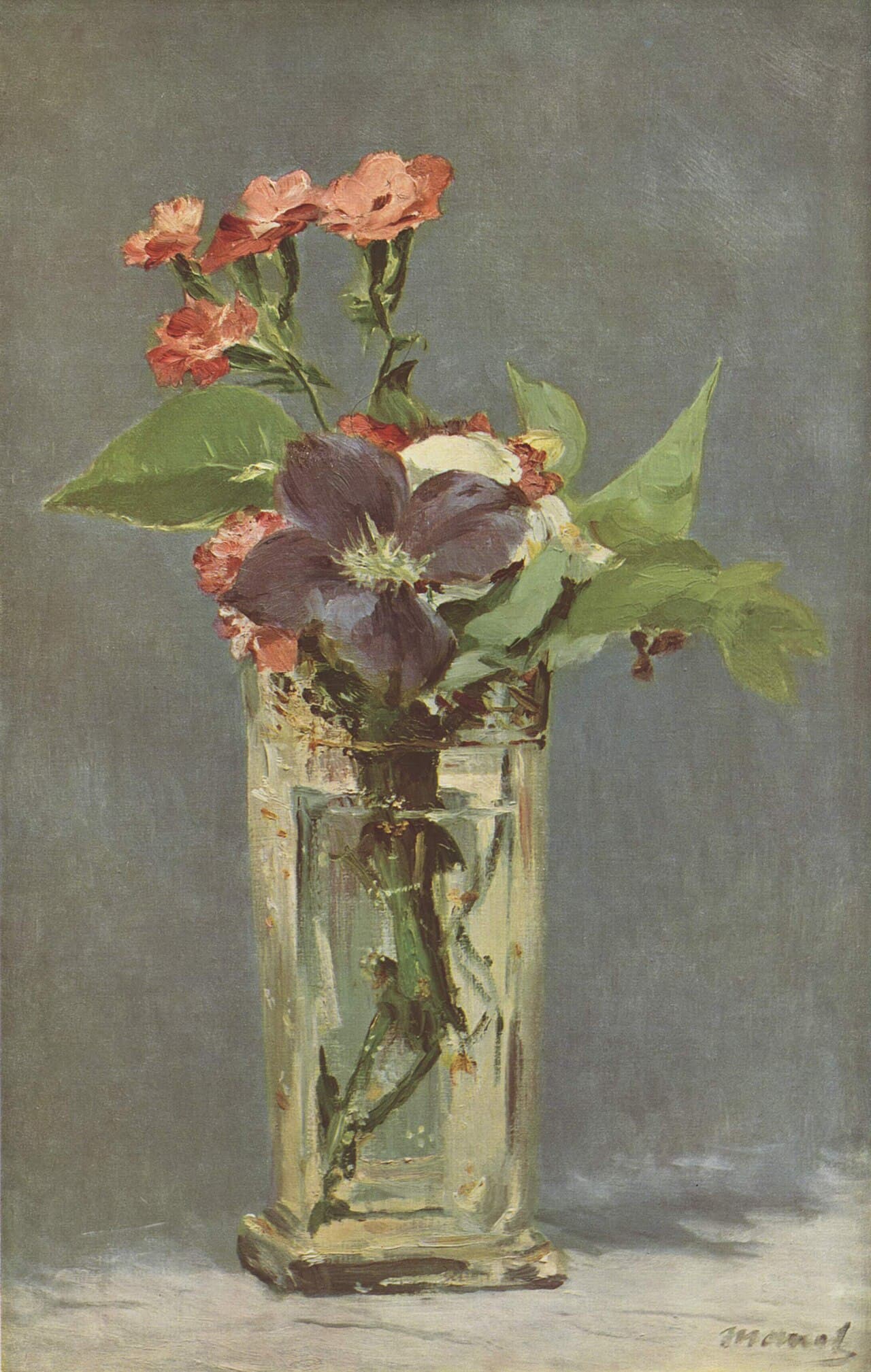 Flowers in a Crystal Vase (1882)