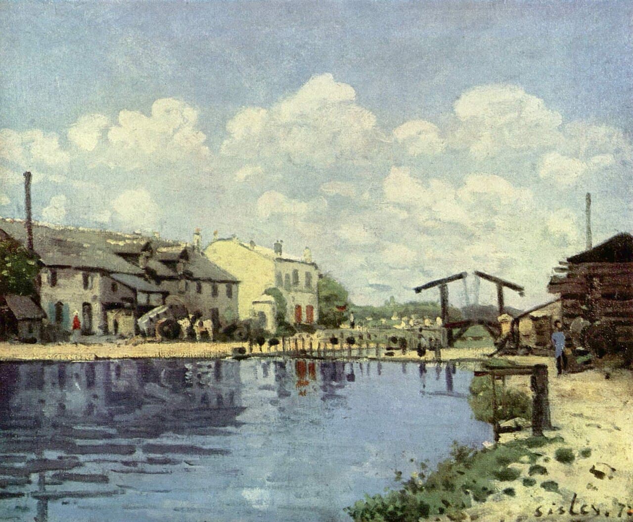 The Canal Saint-Martin by Alfred Sisley (1872)