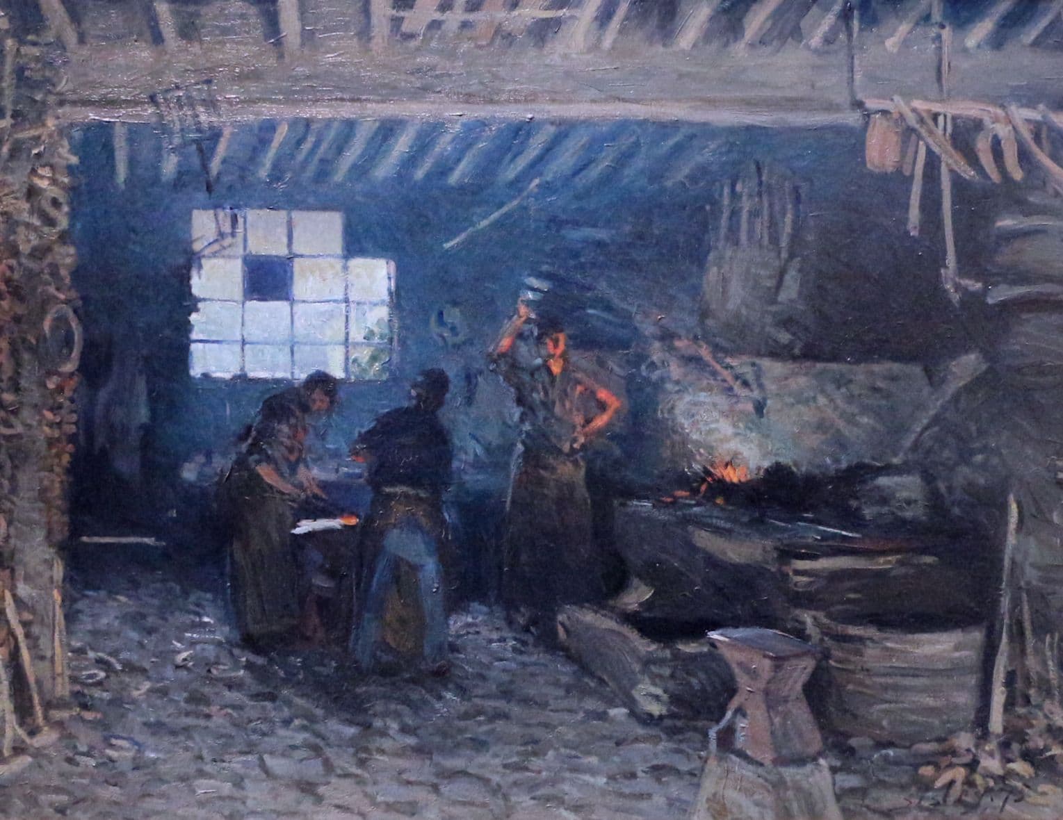 The forge in Marly-le-Roi by Alfred Sisley (1875)