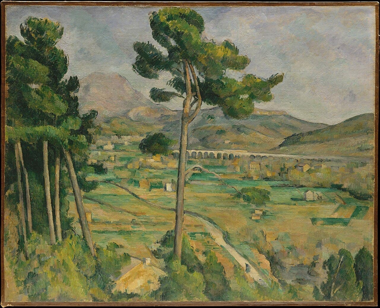 Mont Sainte-Victoire and the Viaduct of the Arc River Valley (1885)