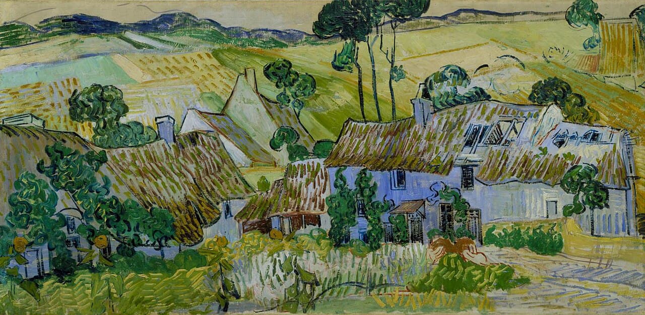 Farms near Auvers by Vincent van Gogh (1890)