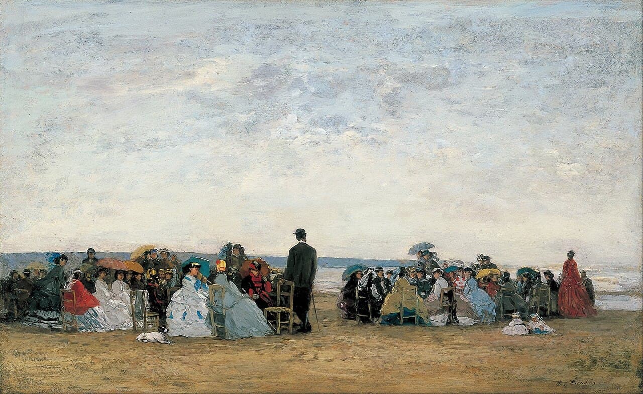 The Beach near Trouville (1865)