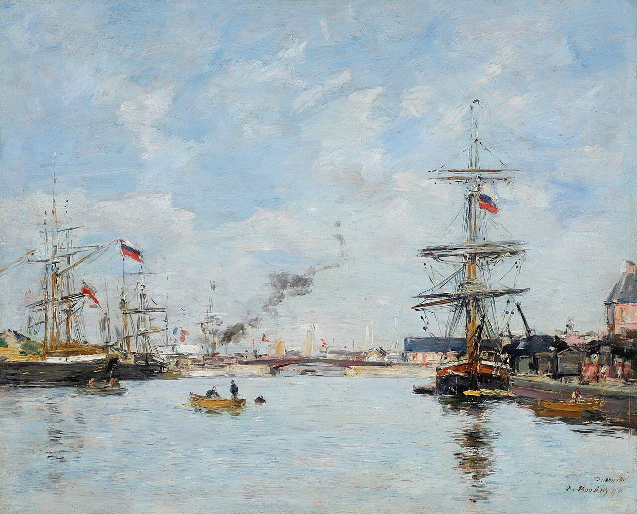 Deauville Harbor, High Tide (1890)
