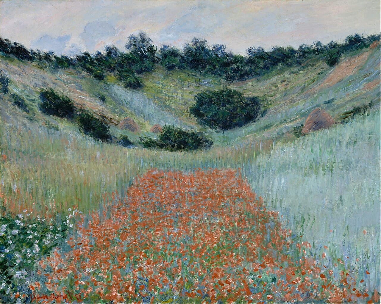 Poppy Field in a Hollow near Giverny (1885)