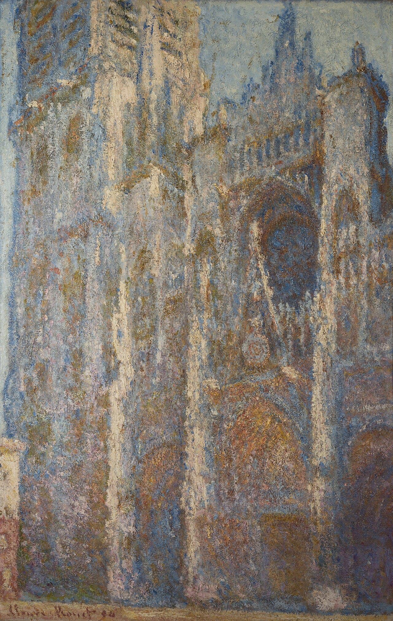 Rouen Cathedral, Portal and Tower d'Albane, Midday (1894)