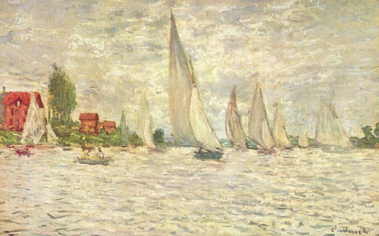 Les barques. Régates à Argenteuil (1874)