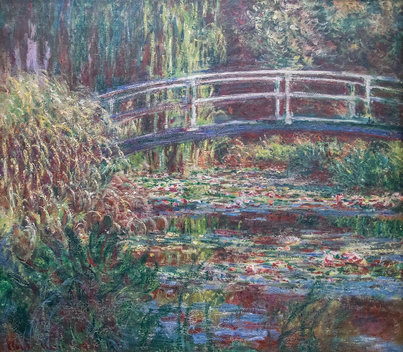 The Water Lily Pond, Pink Harmony (1900)