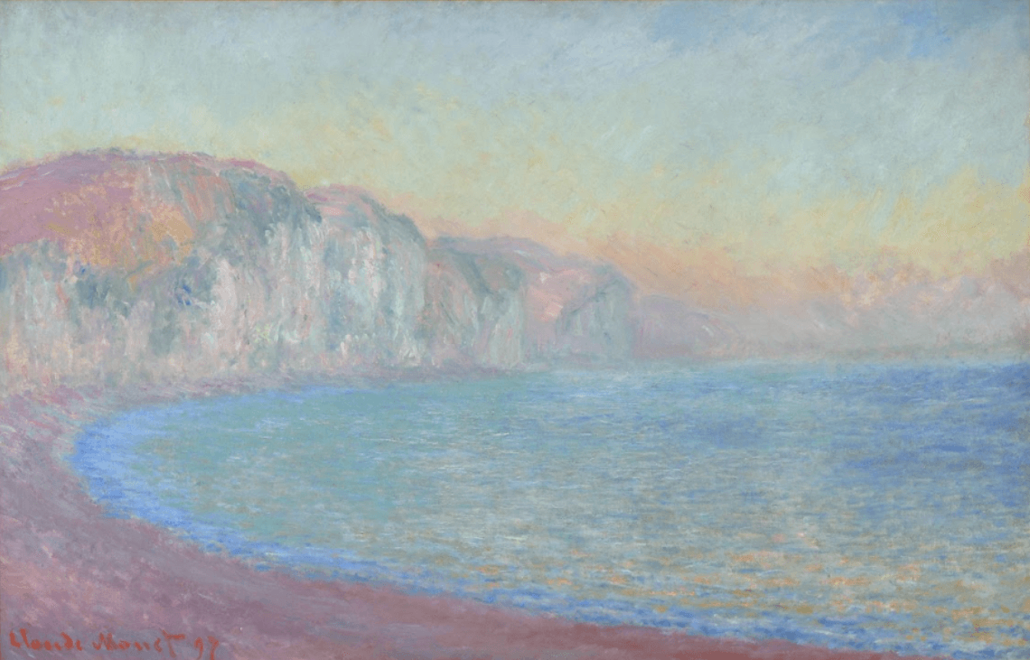 Cliffs at Pourville, Sunrise (1897)
