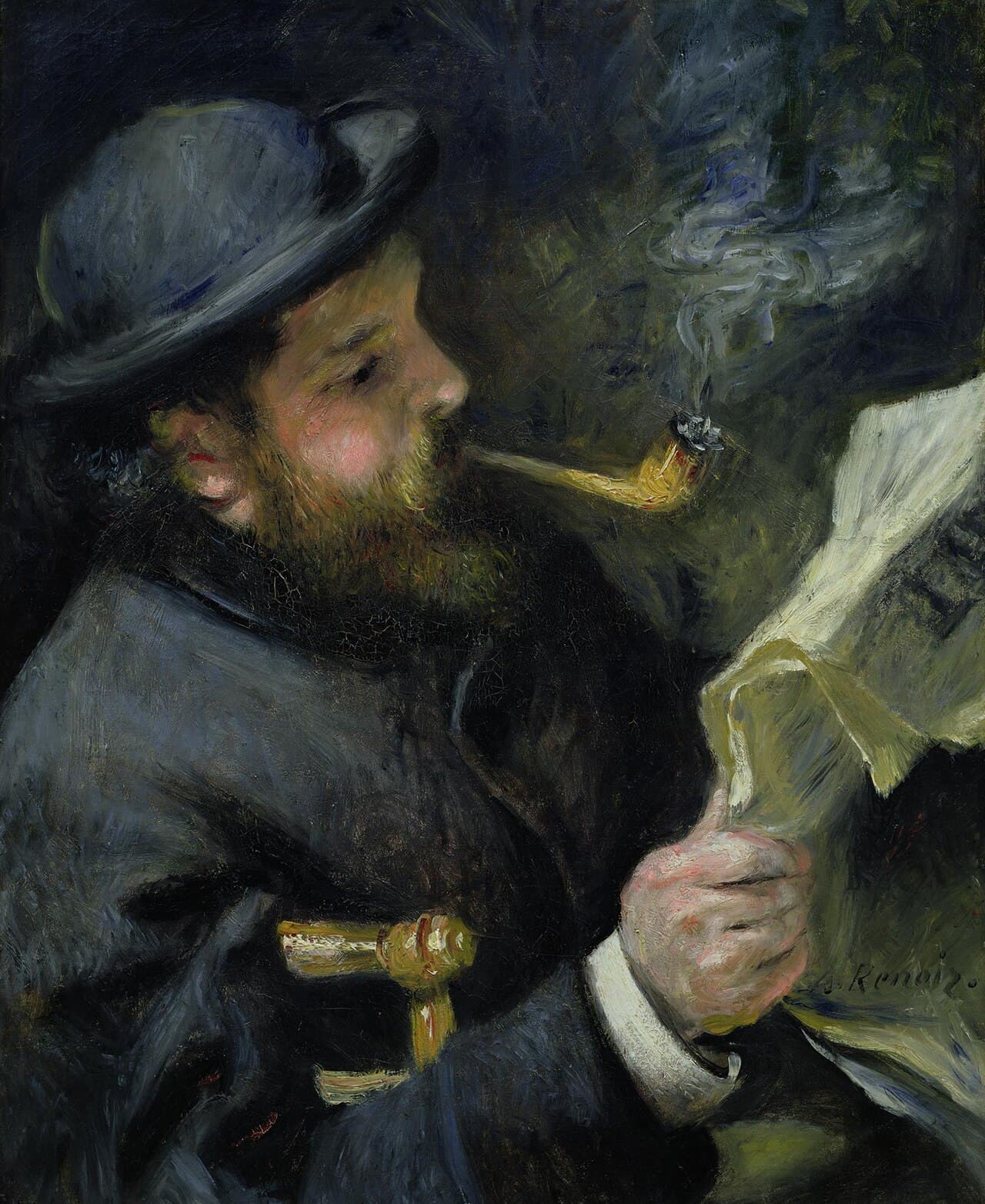 Claude Monet Reading (1873)