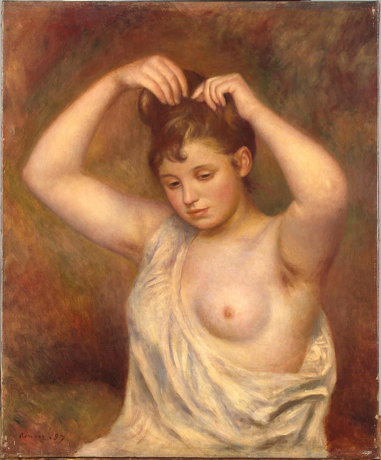 Woman Arranging her Hair (1887)