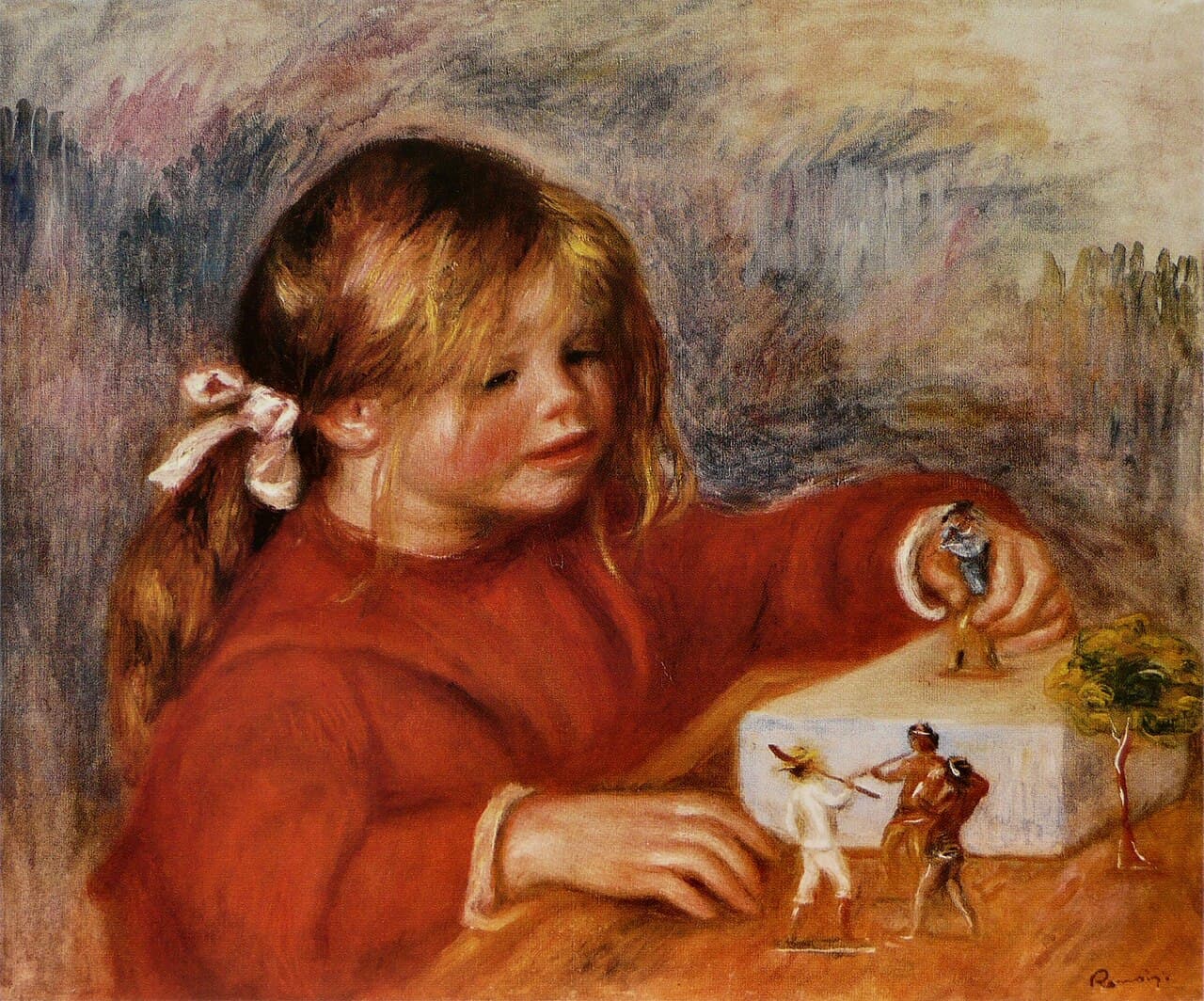 Claude Renoir, playing (1905)