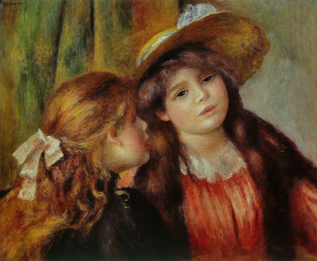 Portrait de deux fillettes by Pierre-Auguste Renoir (1890)