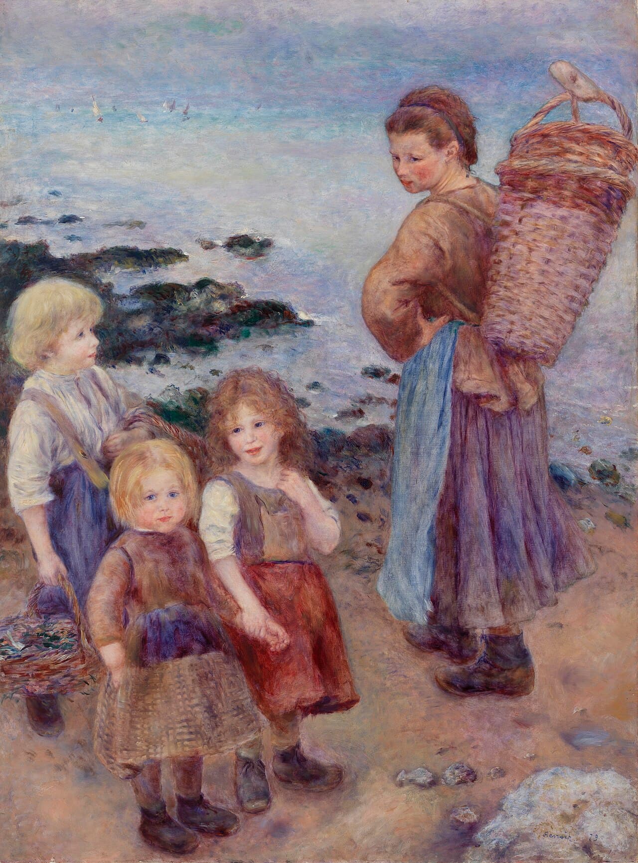 Mussel-Fishers at Berneval (1879)
