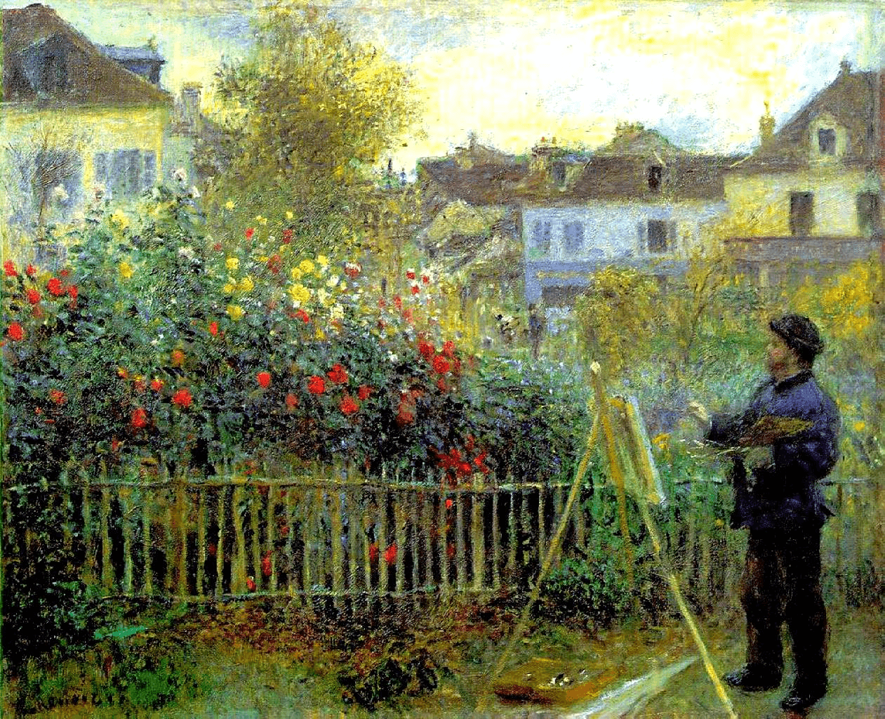Claude Monet Painting in His Garden at Argenteuil (1873)