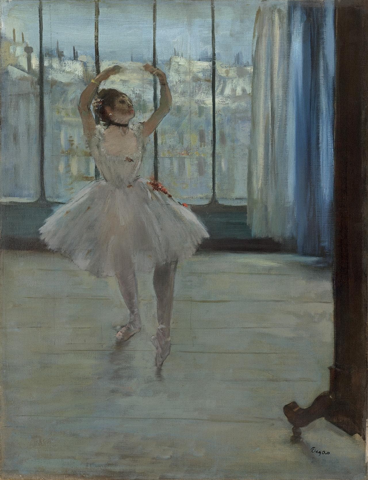 Dancer Posing for a Photographer (Dancer in Front of the Window) (1875)