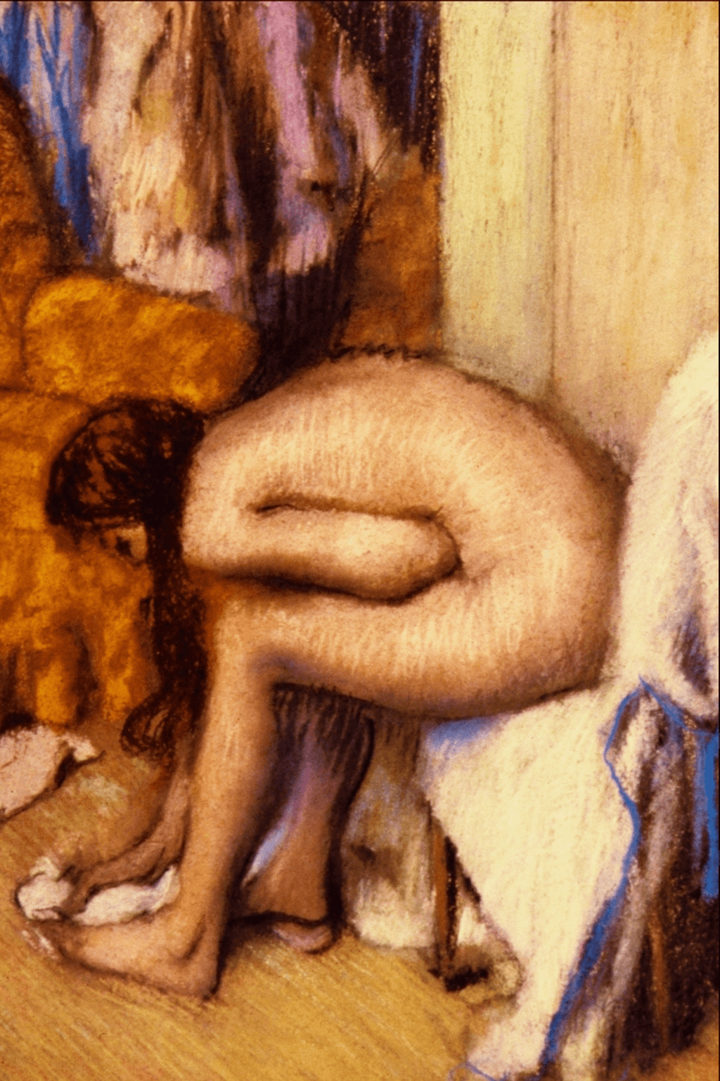 Woman wiping her left foot (1886)