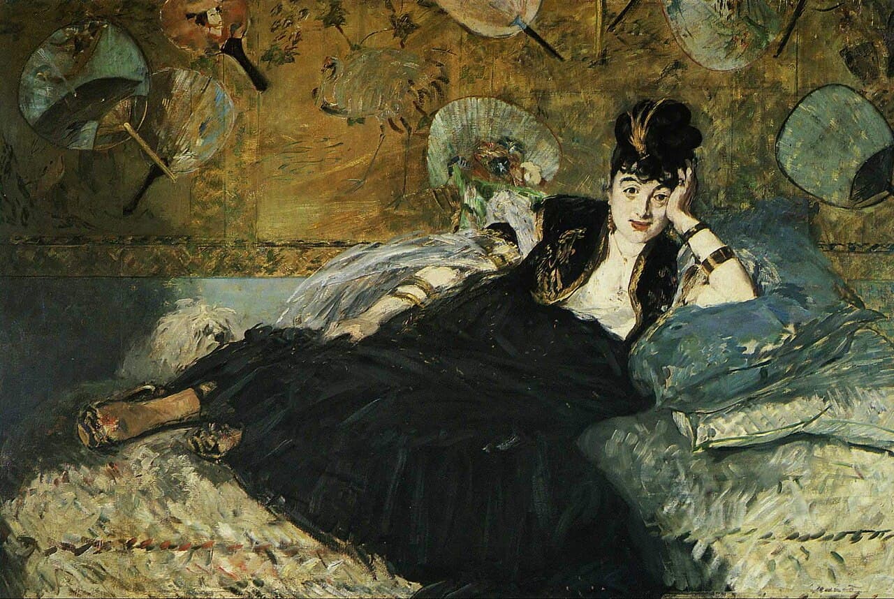 Woman with Fans (1873)