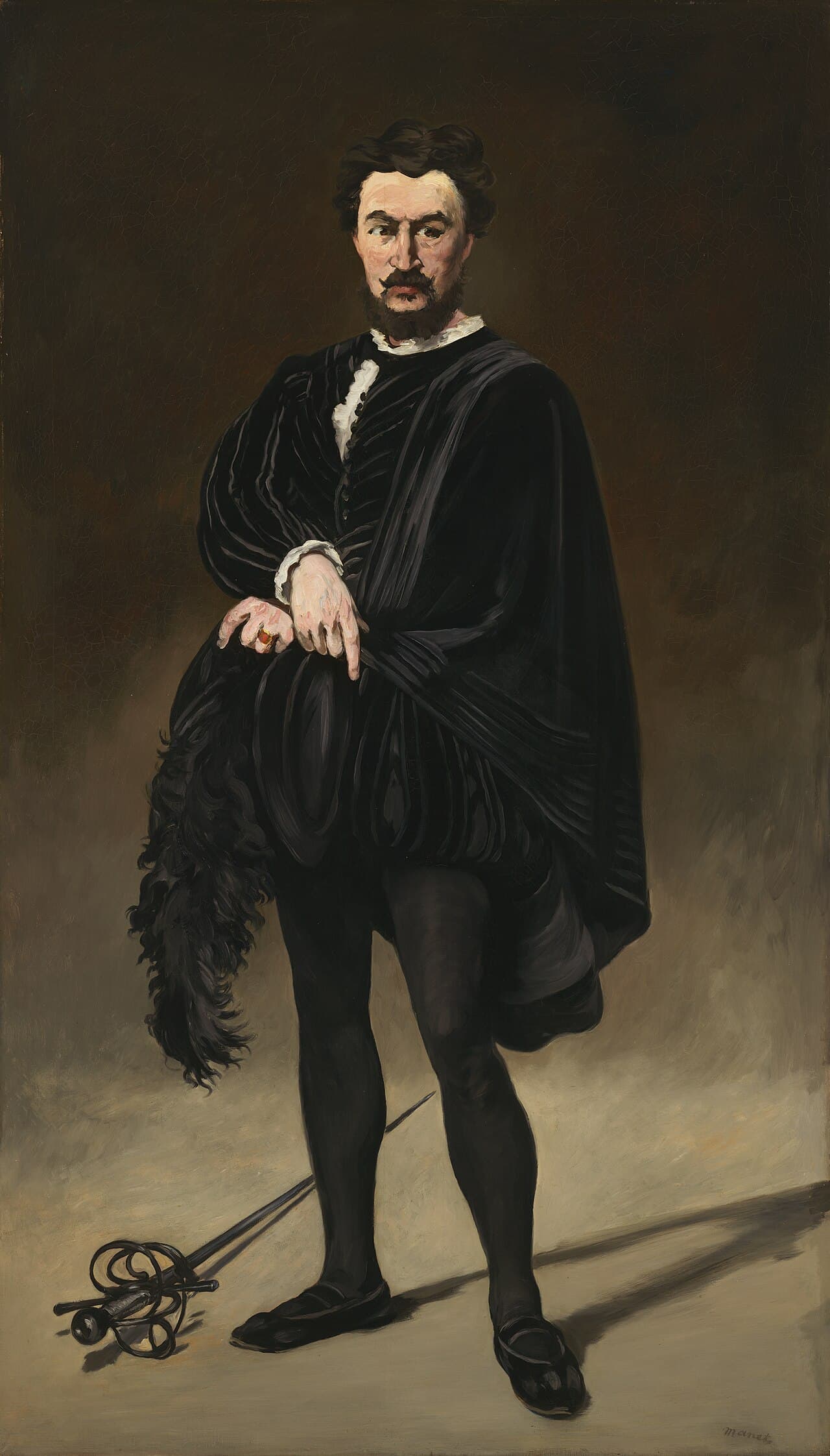 The Tragic Actor (Rouvière as Hamlet) (1866)