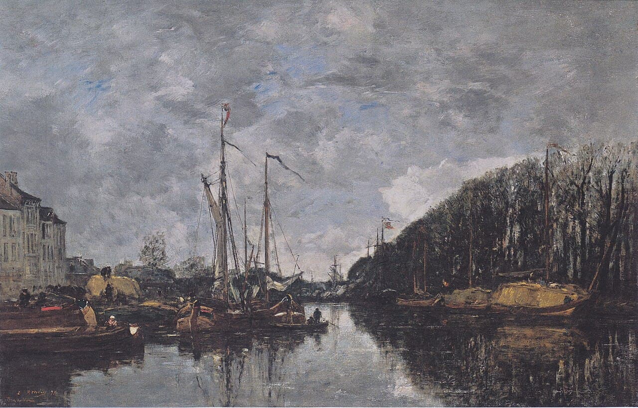 Canal at Allèe Verte in Brüssel (1871)