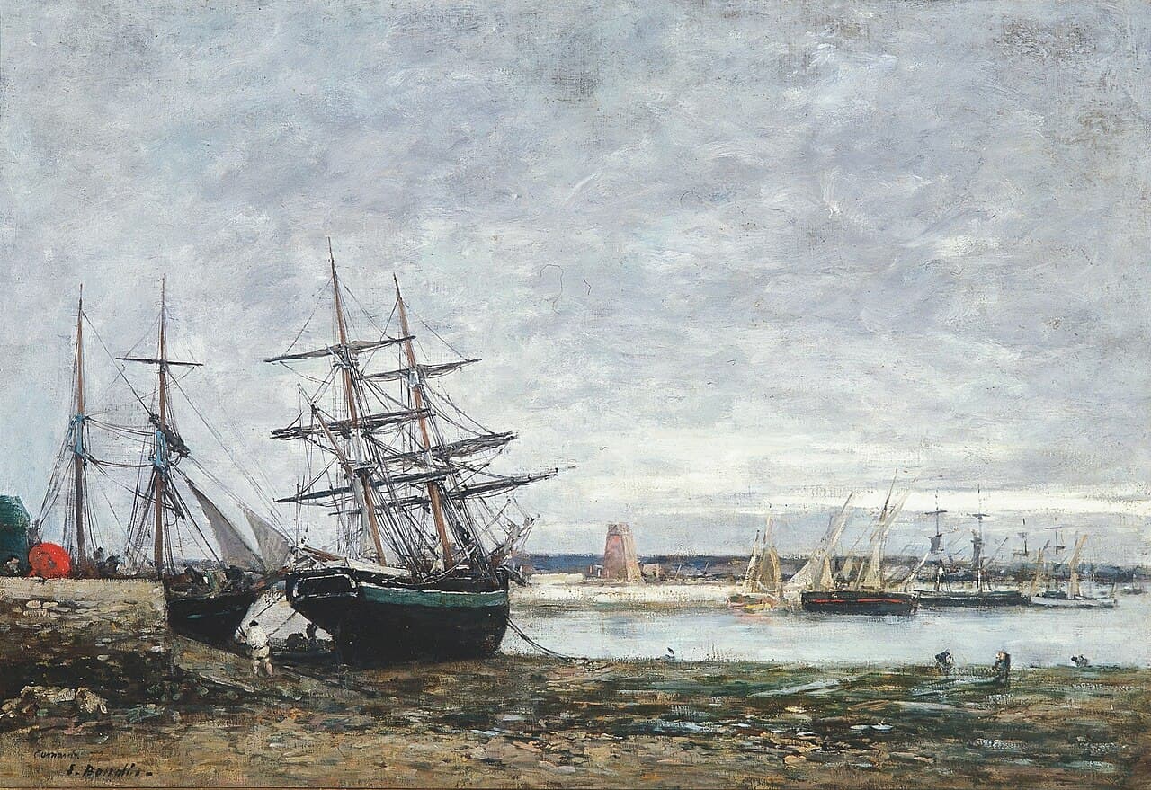 Port of Camaret low tide (1871)