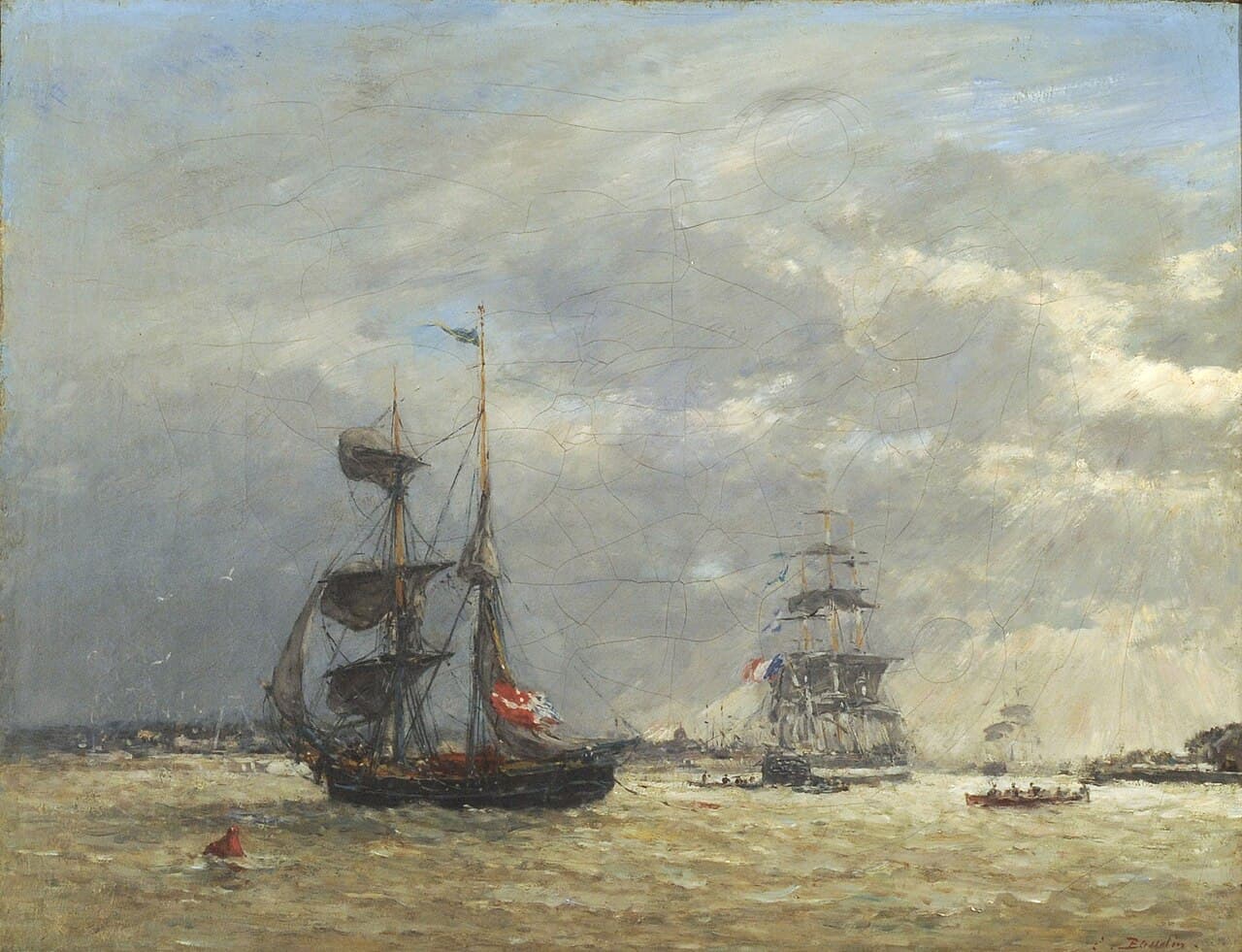 The Scheldt in stormy weather (1872)