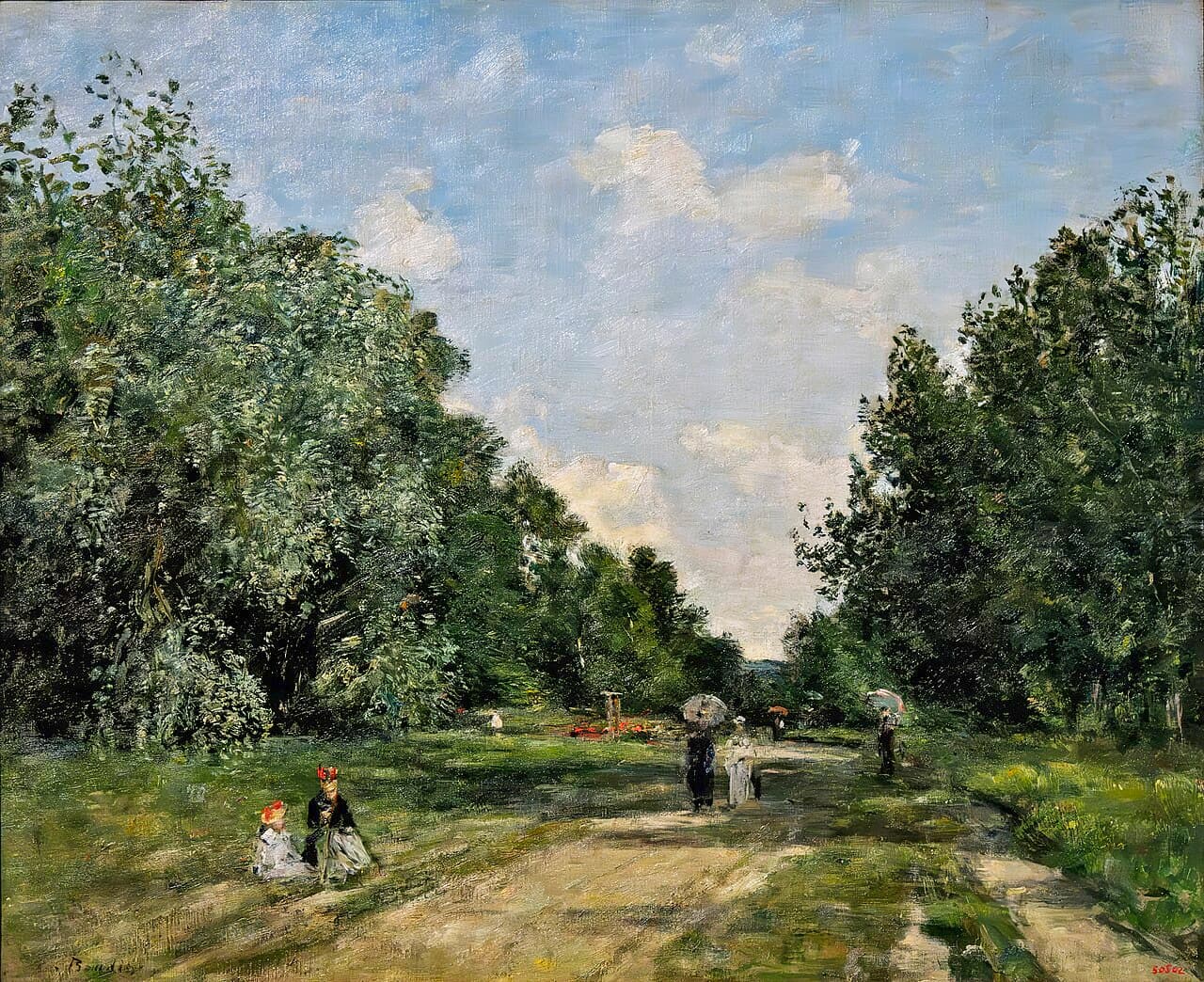 Parc Cordier in Trouville (1880)