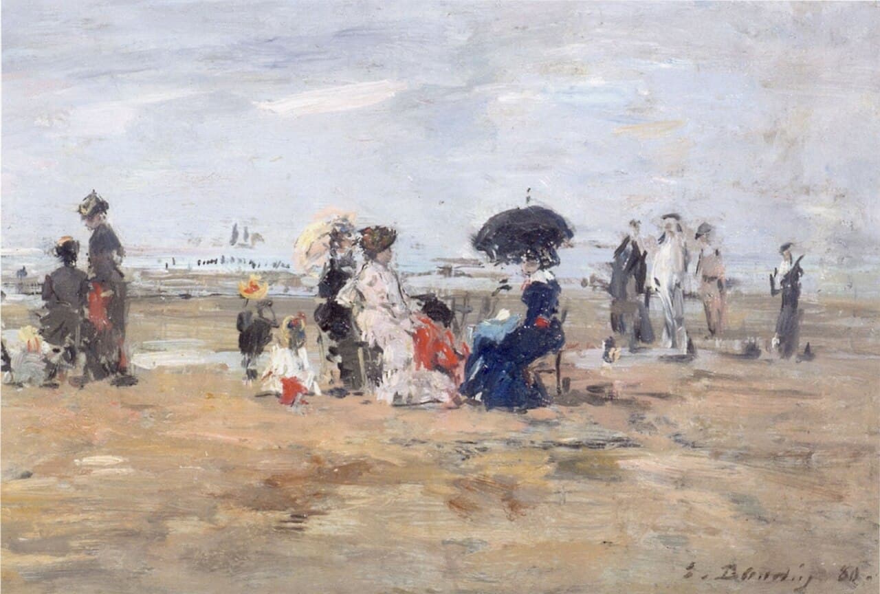 Trouville, Beach Scene (1880)