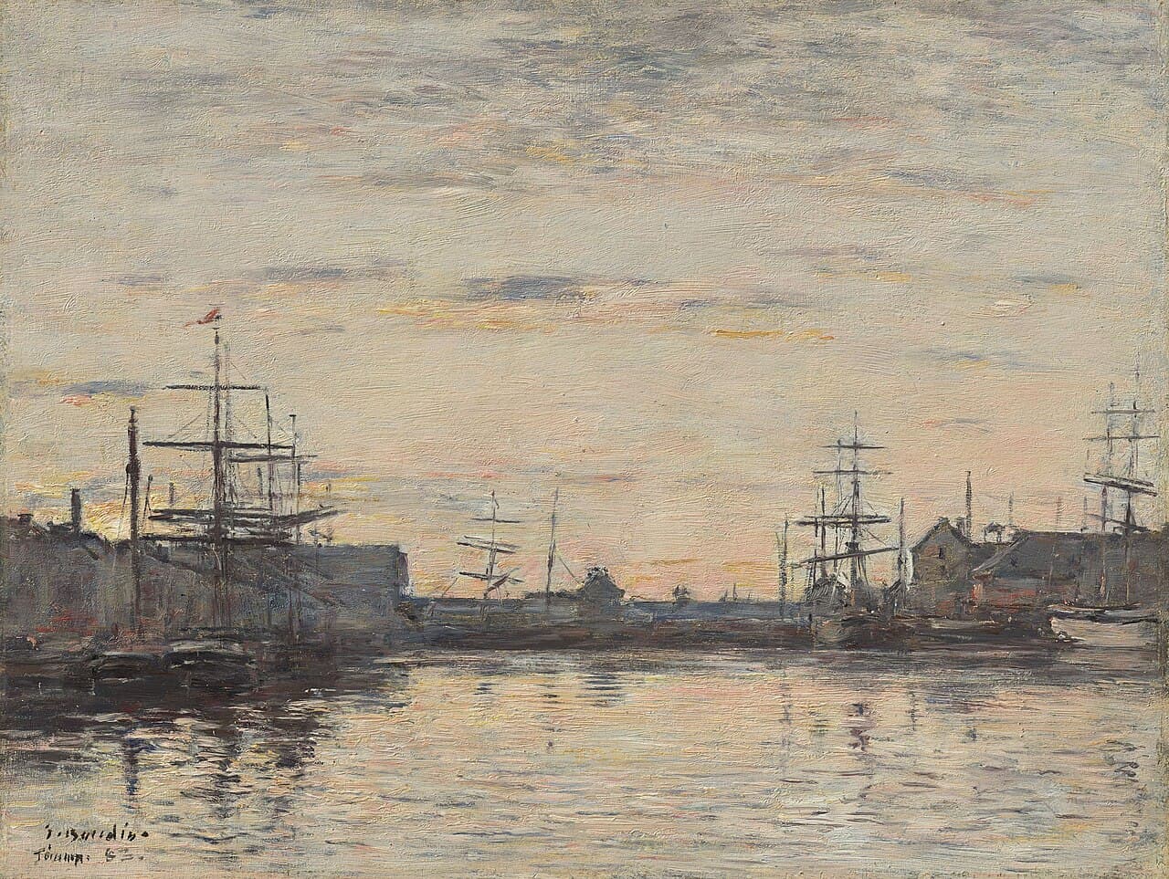 Fécamp: The Inner Harbor (1883)
