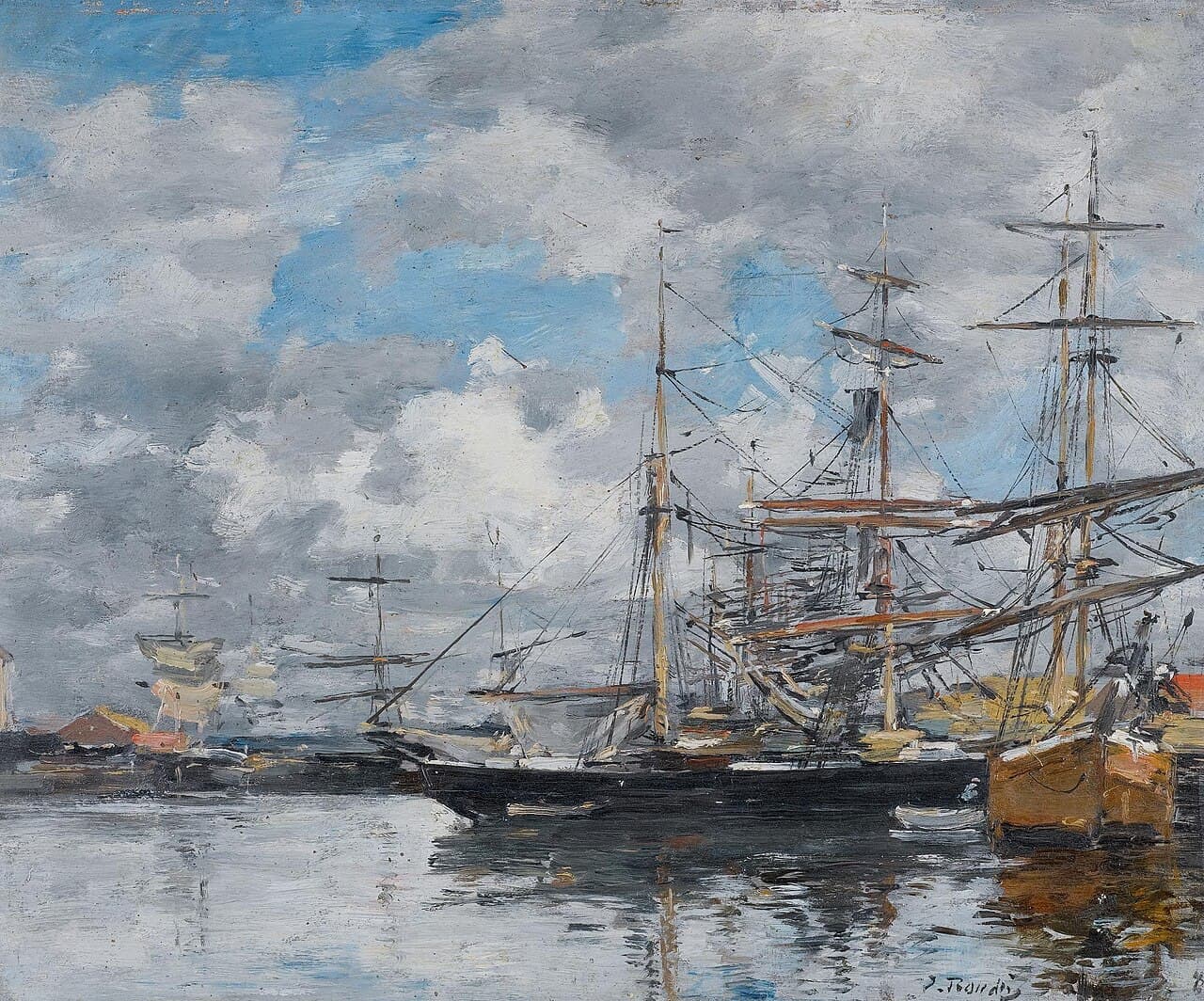 The Basin at Deauville (1879)
