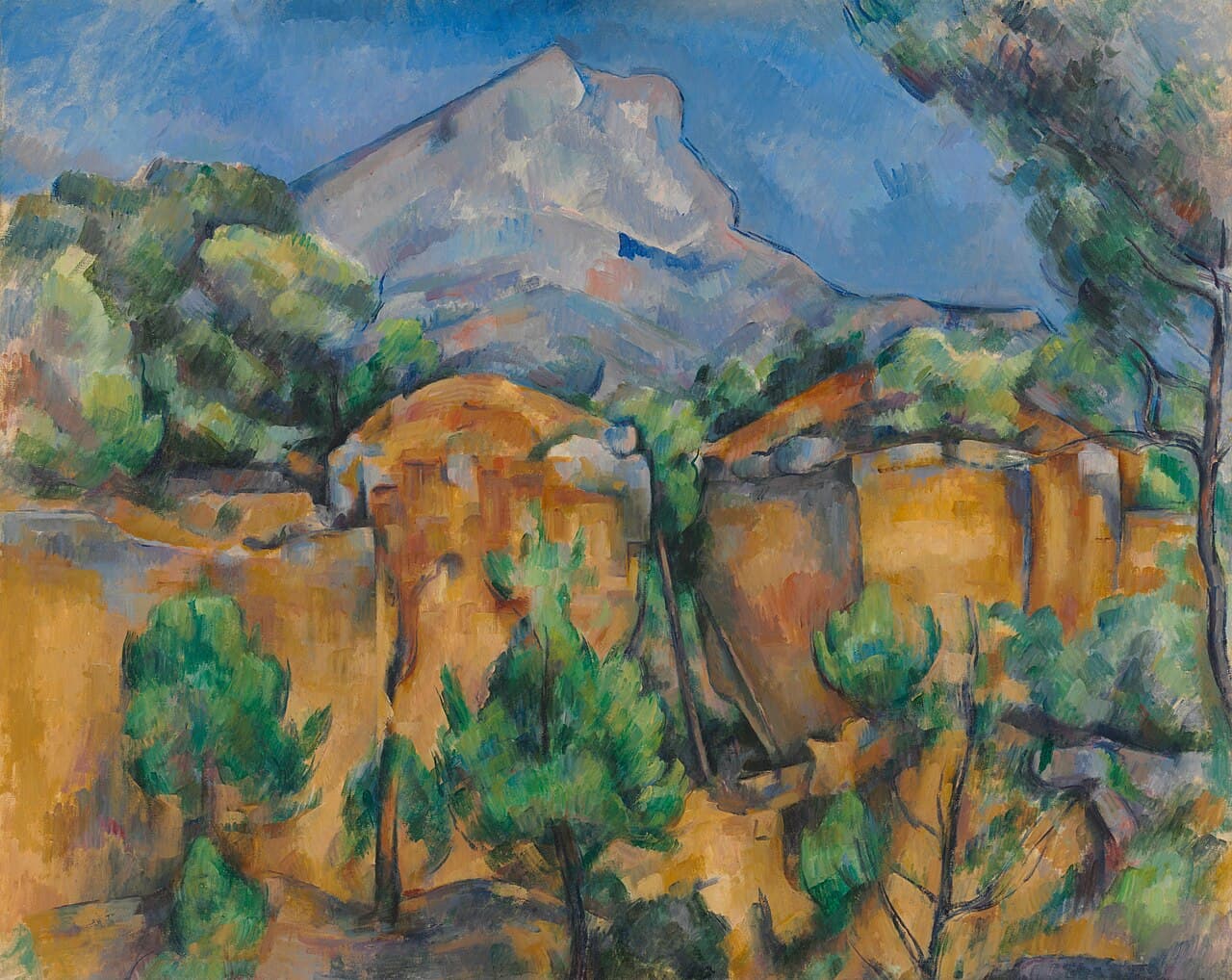 Mountains Mont Sainte-Victoire Seen from the Bibémus Quarry (1897)