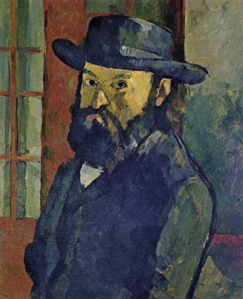 Artist's portrait with hat (1879)