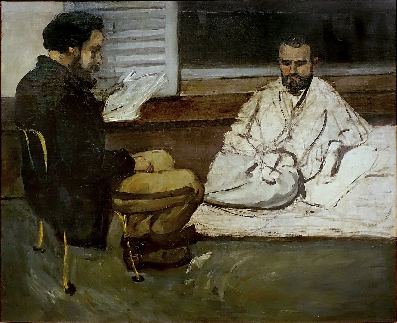 Paul Alexis Reading a Manuscript to Zola (1869)