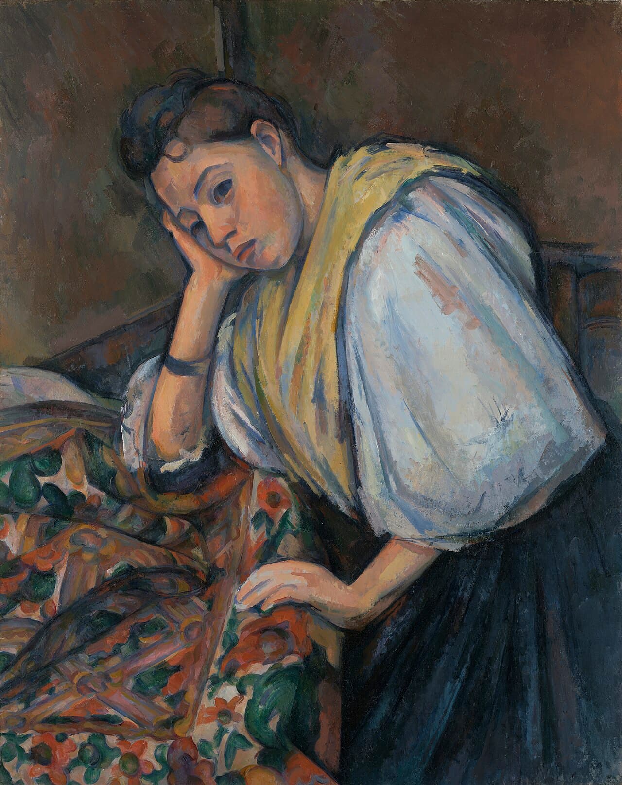 Young Italian Woman at a Table (1897)