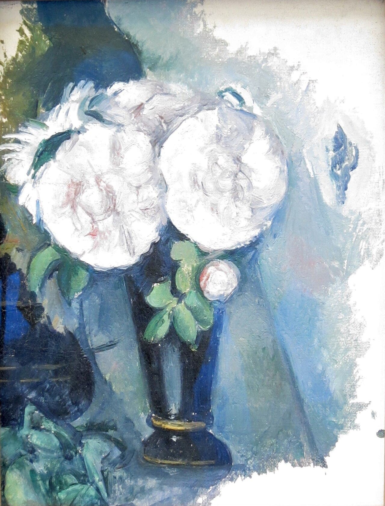 Flowers in a Blue Vase 1880 (1880)