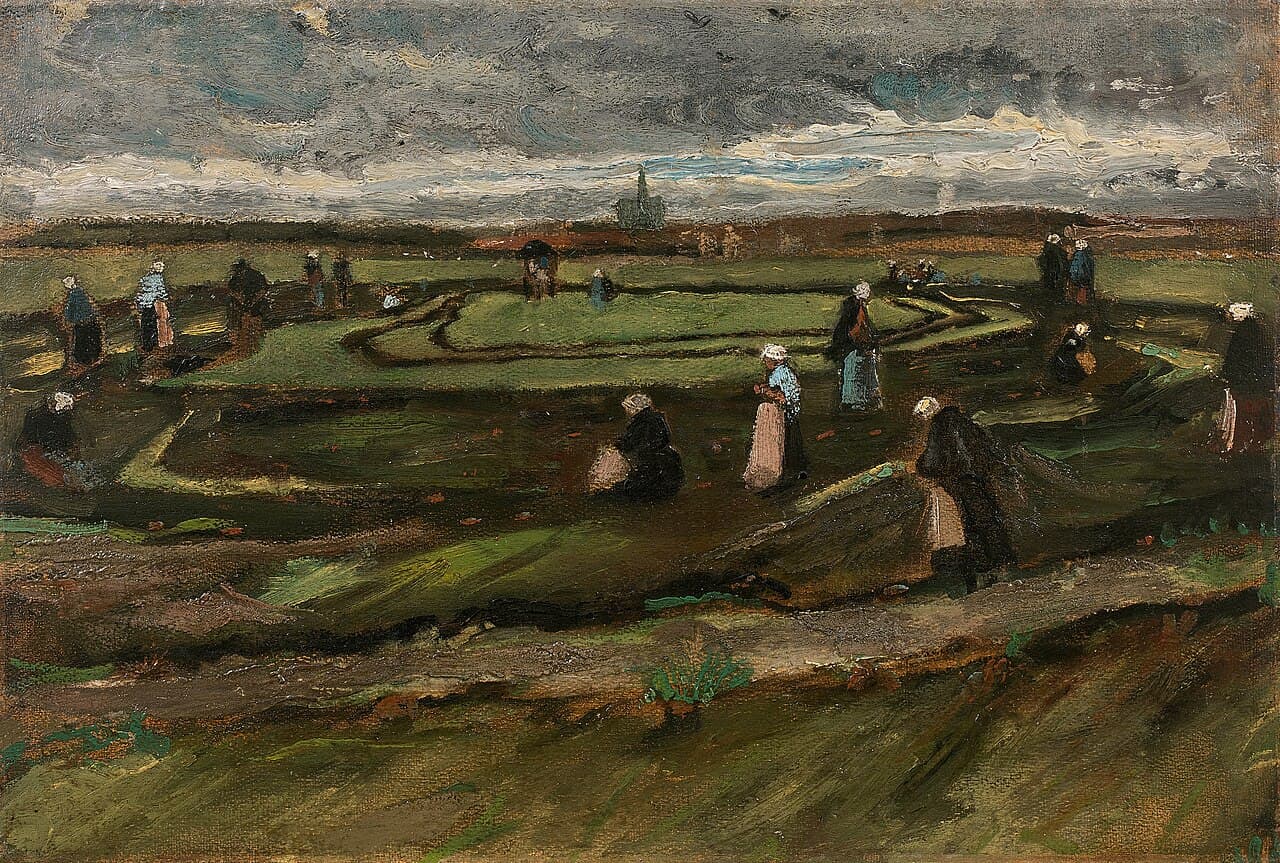 Women Mending Nets in the Dunes (1882)