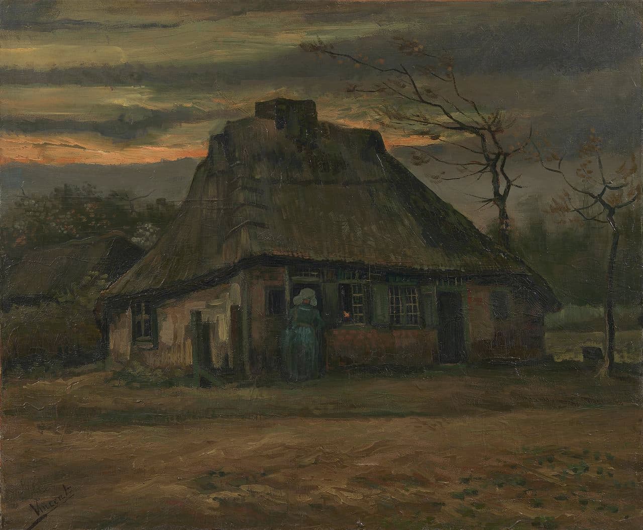 The Cottage by Vincent van Gogh (1885)