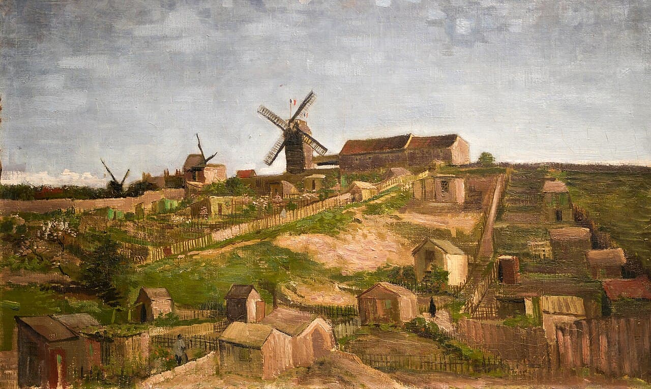 The Hill of Montmartre by Vincent van Gogh (1886)