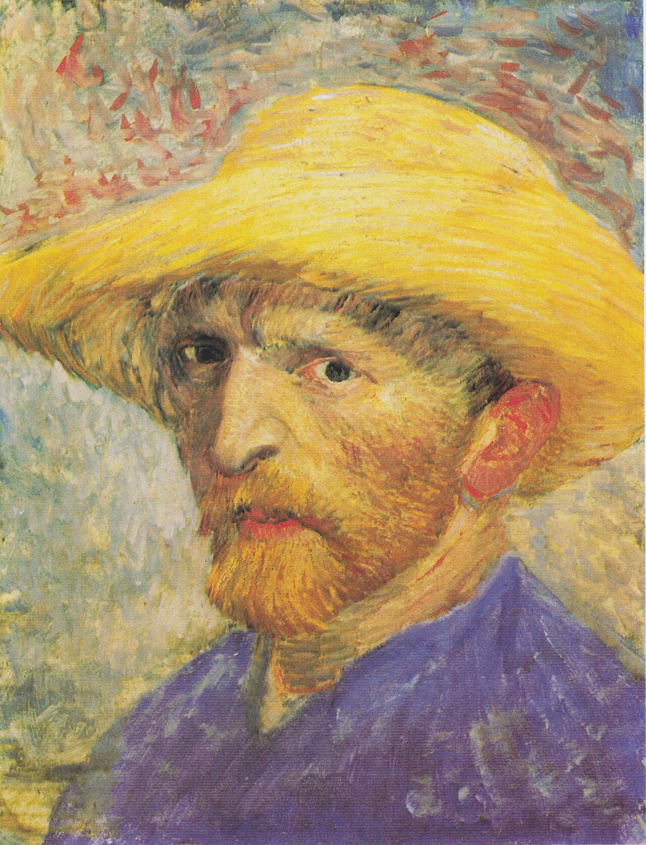 Self-Portrait with Straw Hat (1887)